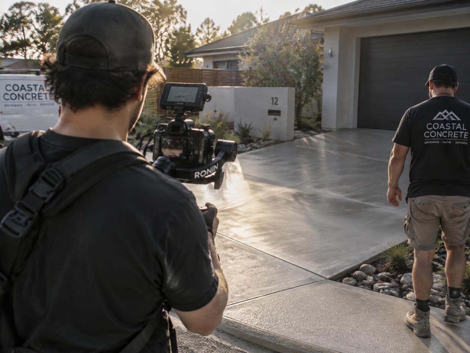 Videographer in Wollongong filming business video content